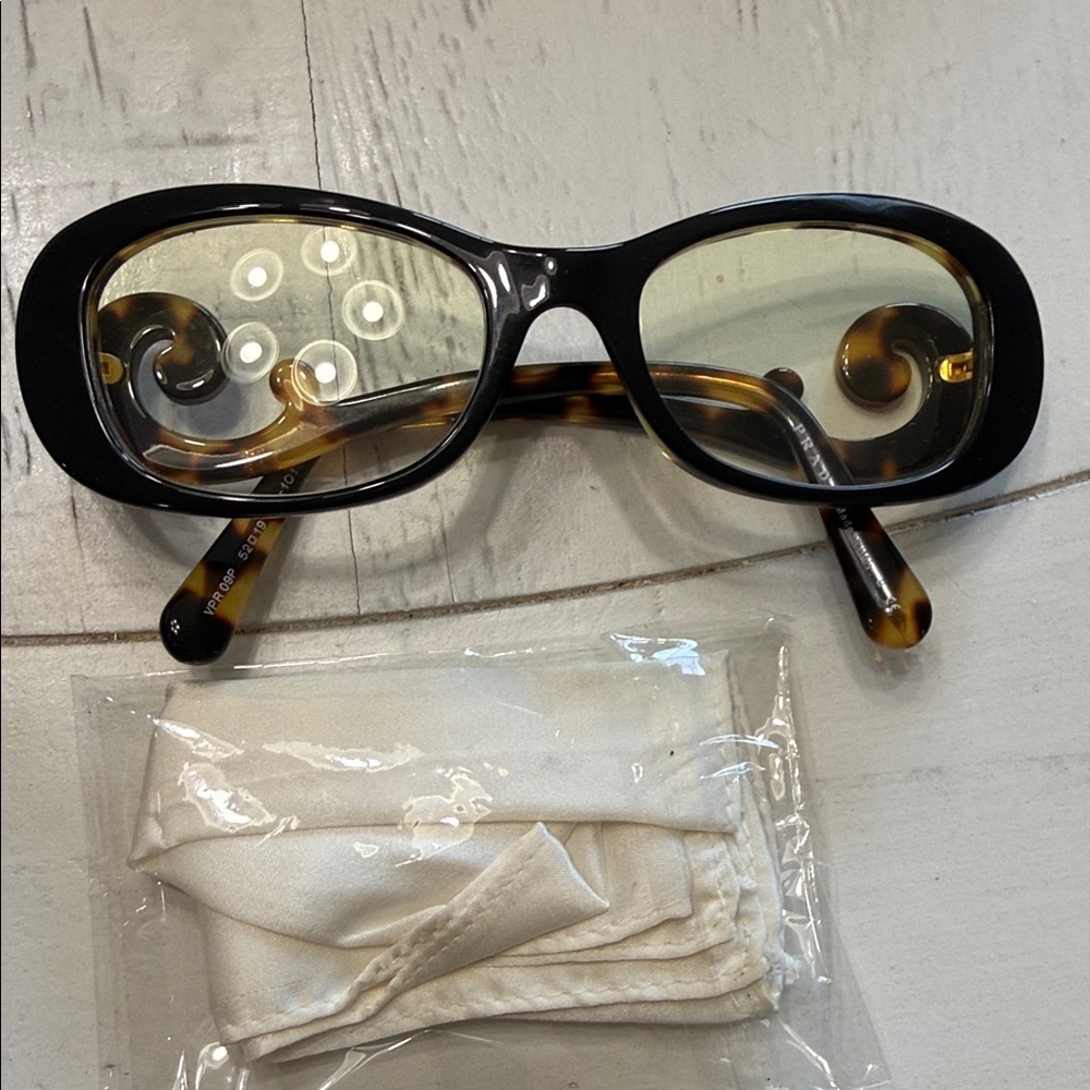 Prada Black and Tortoise Women's Glasses